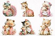 Mother's Day Animals Clipart, an Illustration by DreamArtGraphic (Thumbnail 2 of 8)