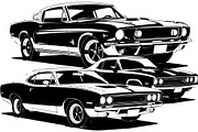 Retro Fast Car Vector SVG Bundle, an Object Graphic by jahid234 (Thumbnail 6 of 13)