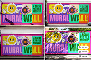 Mural Wall Mockup, an Advertising Mockup by Nathatype (Thumbnail 1 of 9)