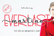 Everlast Martina - Handwritten Duo, a Script Font by Airotype (Thumbnail 1 of 12)