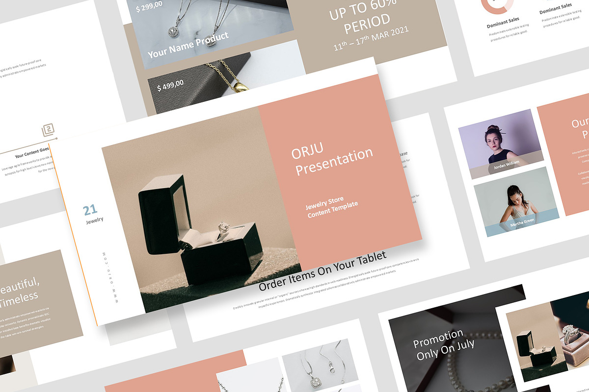 Orju : Jewelry Brand Powerpoint, a Presentation Template by Punkl Camp (Photo 1 of 16)