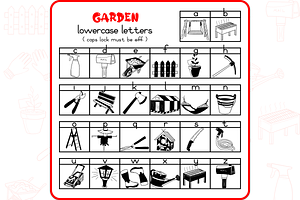 Garden Doodles - Dingbats Font