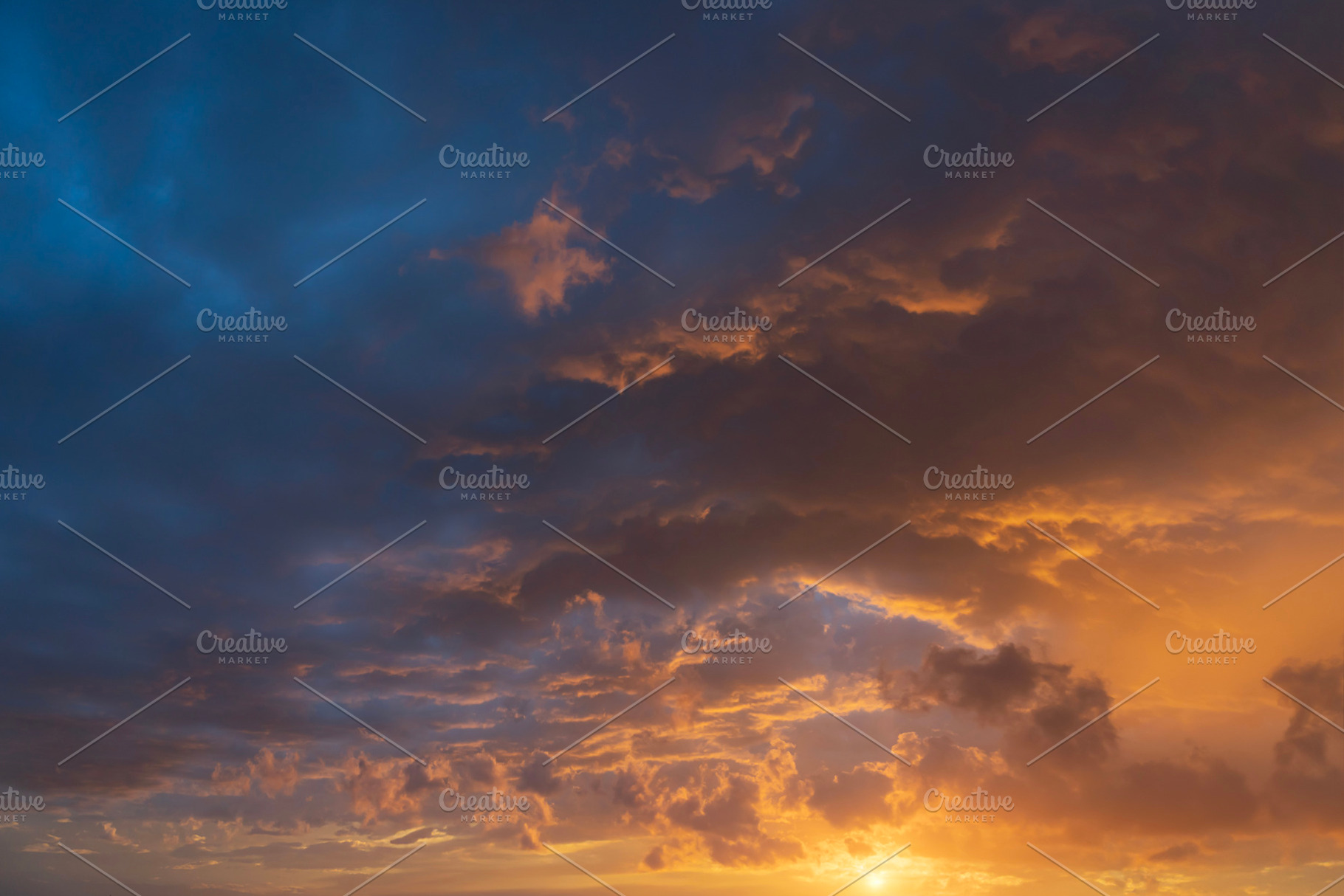 Glowing sky sunset background, a Background Photo by Stefano Orazzini