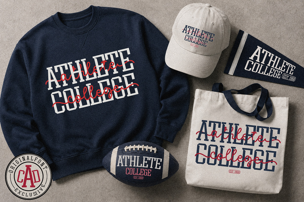Athlete College Duo, a Slab Serif Font by MaxArt Foundry (Photo 2 of 10)