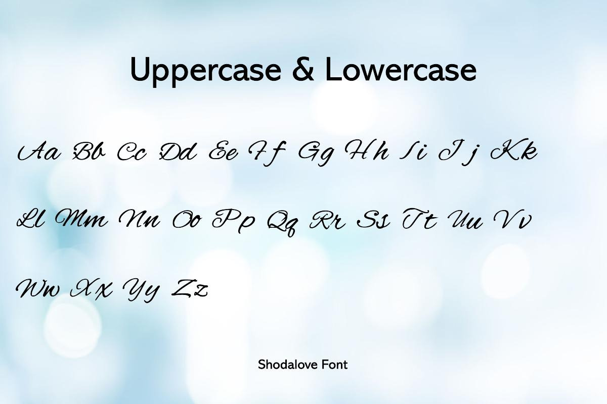 Shodalove Handwritten Font, a Handwritten Font by ResumeFabs (Photo 2 of 6)