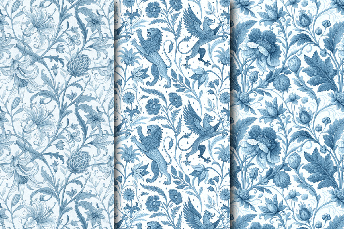 Blue Dreams., a Pattern Graphic by Designs by Helen Trupak (Photo 2 of 10)