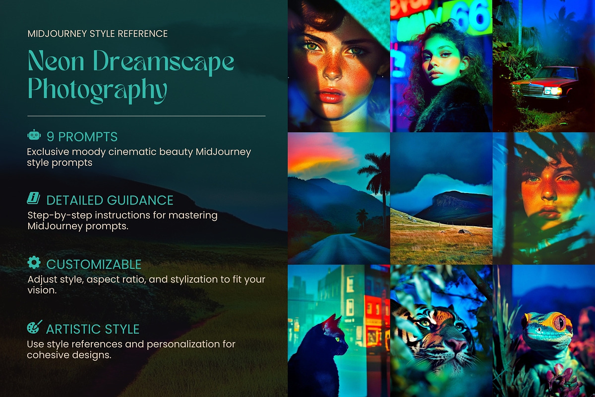 Neon Dreamscape Midjourney Style, an Arts & Entertainment Photo by Artimind Studio (Photo 2 of 9)