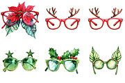 Winter Glasses Christmas Clipart, an Illustration by DreamArtGraphic (Thumbnail 5 of 5)