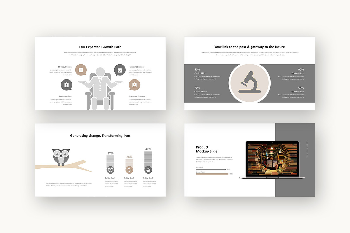 Caza : Library Design Powerpoint, a Presentation Template by Punkl Camp (Photo 7 of 16)