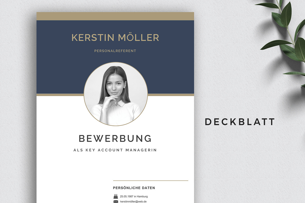 Lebenslauf Vorlage / Resume Template, a Resume Template by Klamp Studio (Photo 4 of 10)