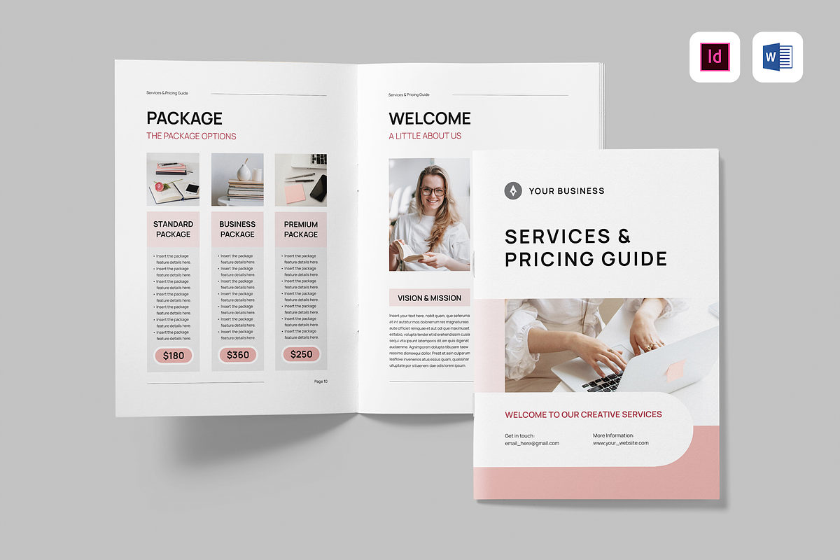 Services & Pricing Guide, a Brochure Template by Leaflove (Photo 1 of 10)