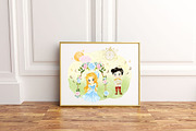 Blue Princess watercolour clipart, a Decorative Illustration by heyiamalice (Thumbnail 13 of 13)