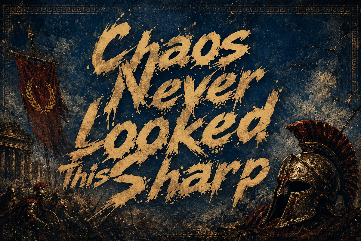 BladeOdessey - Chaos Dangerous Font, a Handwritten Font by HypeWorksCo (Photo 10 of 16)