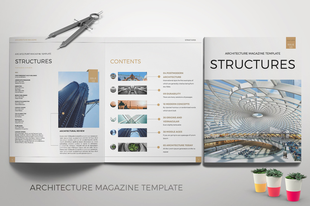 Structures - Architecture magazine, a Magazine Template by Boris Cupac (Photo 2 of 10)