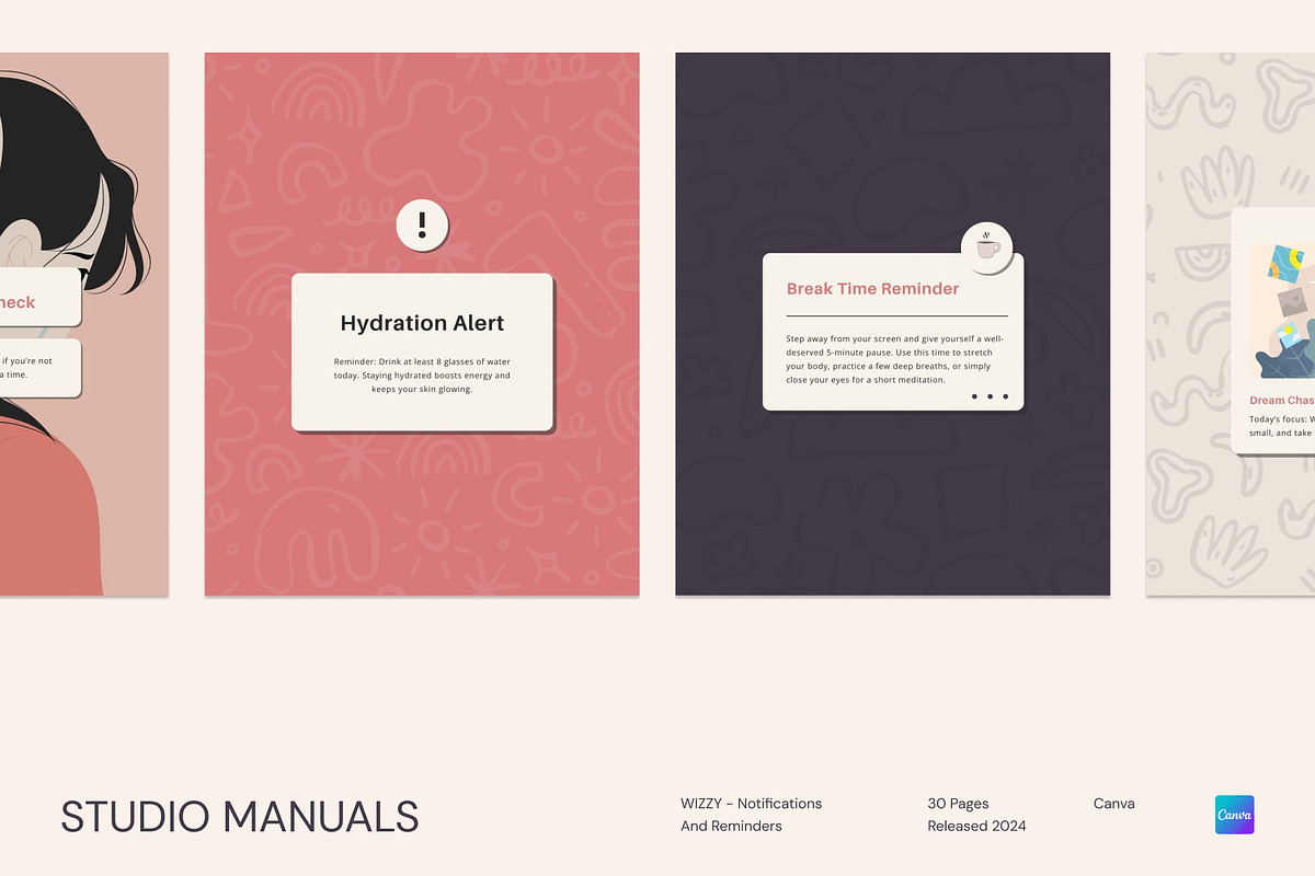 WIZZY – Notifications And Reminders, a Social Media Template by Studio Manuals (Photo 2 of 8)