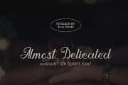 Almost Delicated, a Script Font by Jrray Studio (Thumbnail 1 of 6)