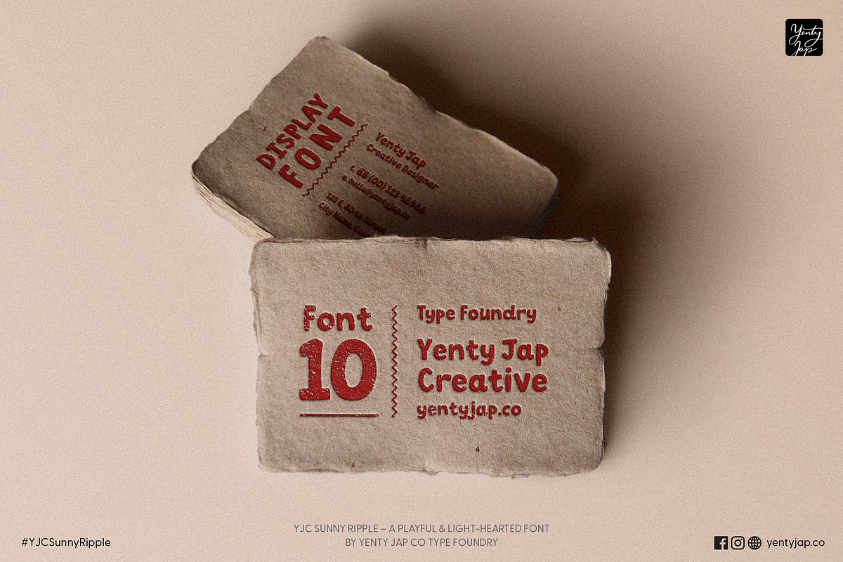 YJC Sunny Ripple, a Handwritten Font by YENTY JAP CO (Photo 5 of 9)