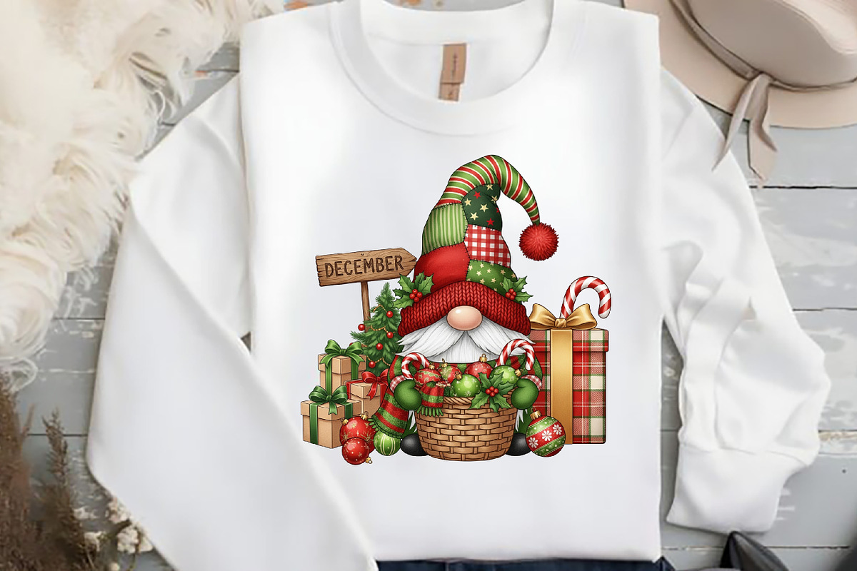 Christmas Gnome PNG, an Illustration by Black Bird Studio (Photo 2 of 4)