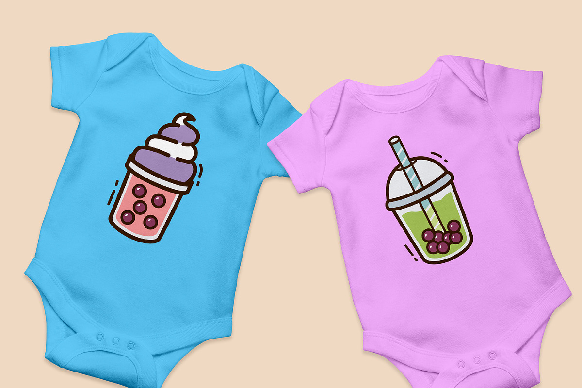 Boba doodle illustration, a Food Illustration by yellowline (Photo 5 of 5)