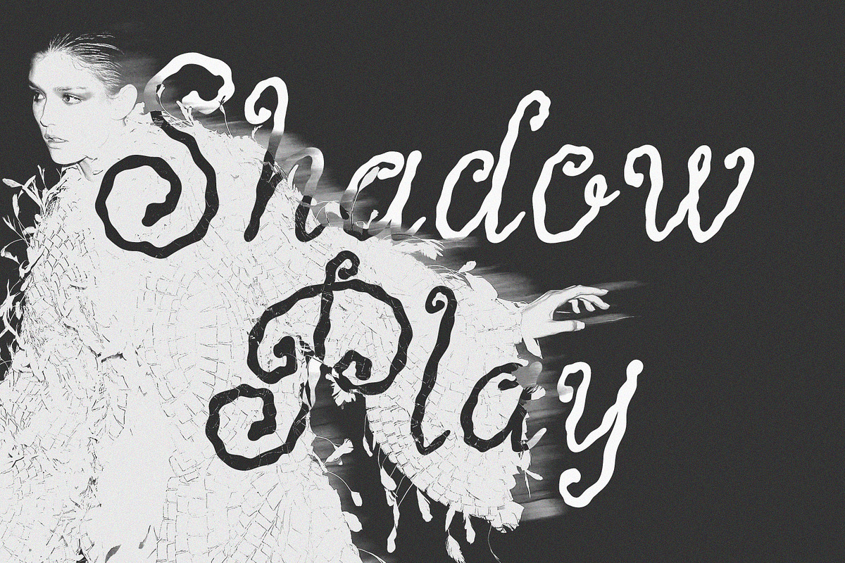 Ombre Handwritten Wavy Art Font, a Script Font by AnMark (Photo 2 of 10)