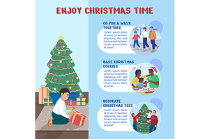 Enjoy Christmas time infographic, a Templates & Theme by IMG visuals characters