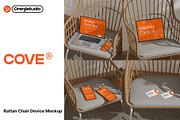 Cove - Rattan Chair Device Mockup, a Device Mockup by orenjidesign (Thumbnail 1 of 10)