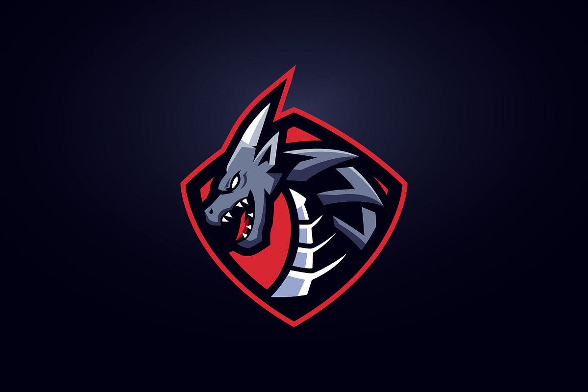 Dragon Esports Logo Templates, a Branding & Logo Template by kidzdsgn (Photo 4 of 4)