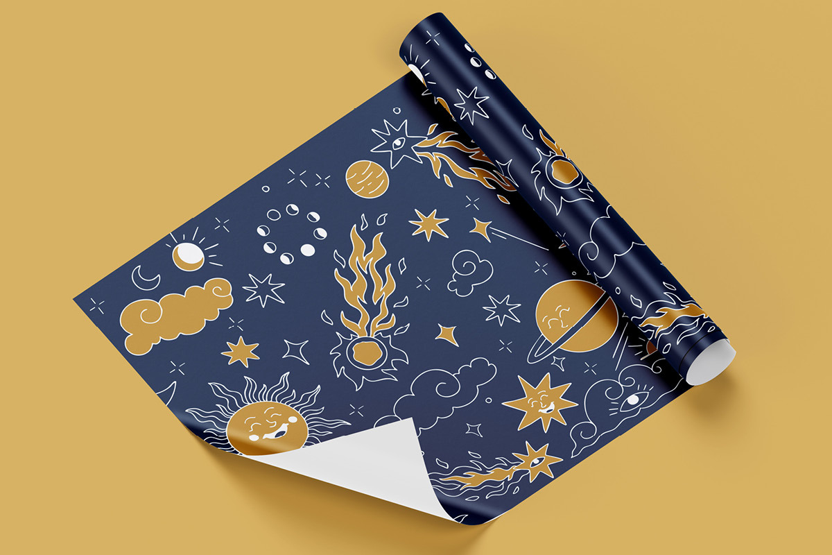 Celestial Dreams – Cosmic Vectors, a Decorative Illustration by Creative Wannabe (Photo 6 of 7)