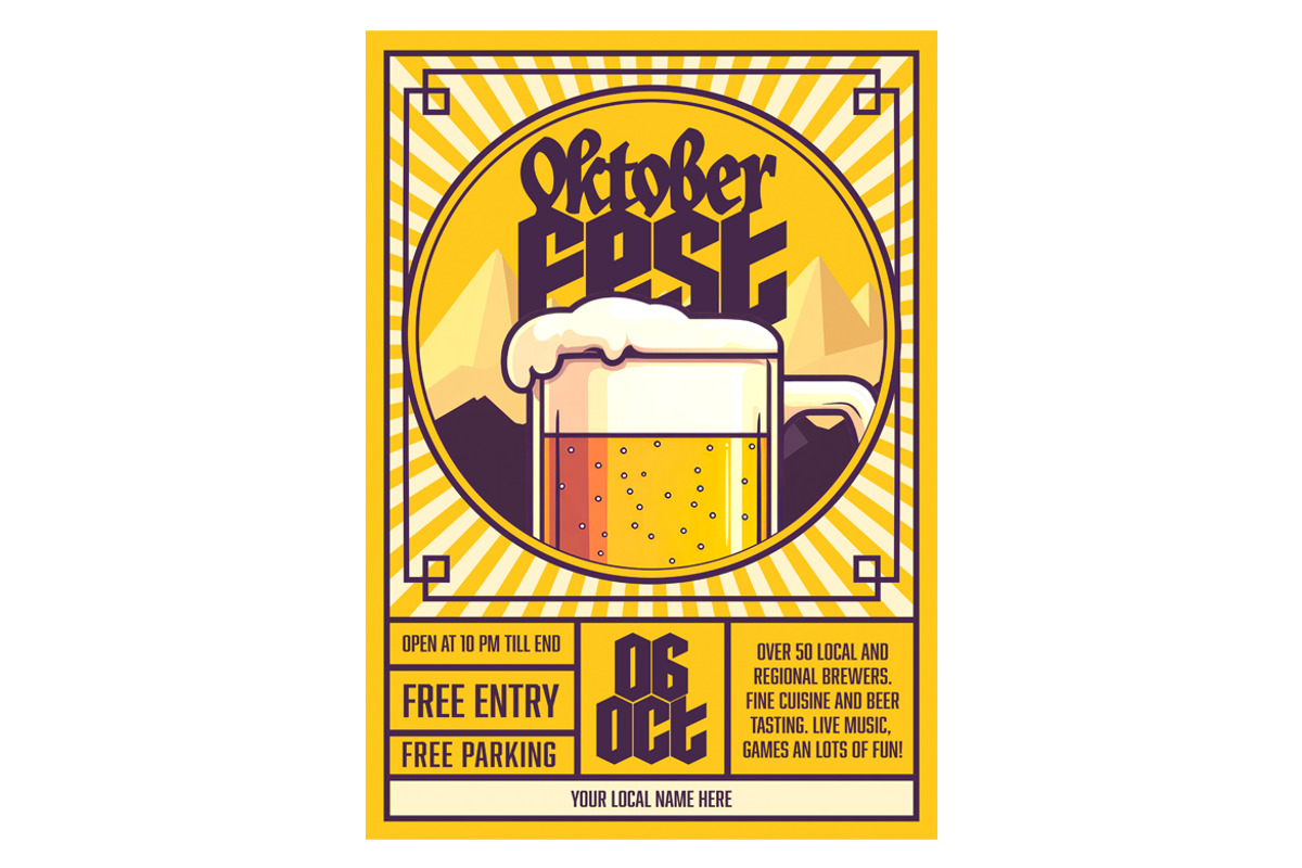 Social Media & Print Set Oktoberfest, a Print Template by McLittle Stock (Photo 2 of 5)