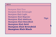 ED Rampion Slab, a Slab Serif Font by Emyself Design (Thumbnail 2 of 12)