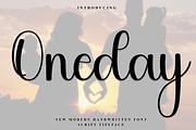 Oneday, a Handwritten Font by FreshTypeINK (Thumbnail 1 of 8)