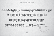 Archive Black Title, a Blackletter Font by Archive Type Fonts (Thumbnail 3 of 3)