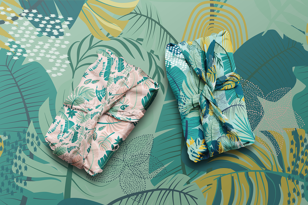 TROPICAL LEAVES Vector Patterns, a Pattern Graphic by Madebyia (Photo 7 of 10)