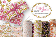 Magic garden flower patterns, a Pattern Graphic by rosypatterns (Thumbnail 1 of 10)