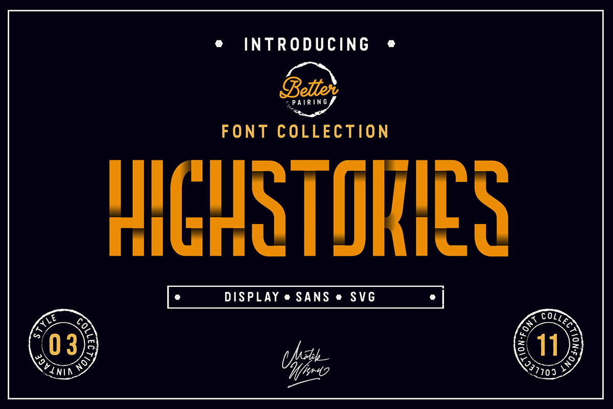 Highstories Family - Font Collection, a Sans Serif Font by MLKWSN (Photo 19 of 19)
