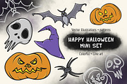 Happy Halloween. Mini Set, a Decorative Illustration by Warm Hearted Studio (Thumbnail 1 of 5)