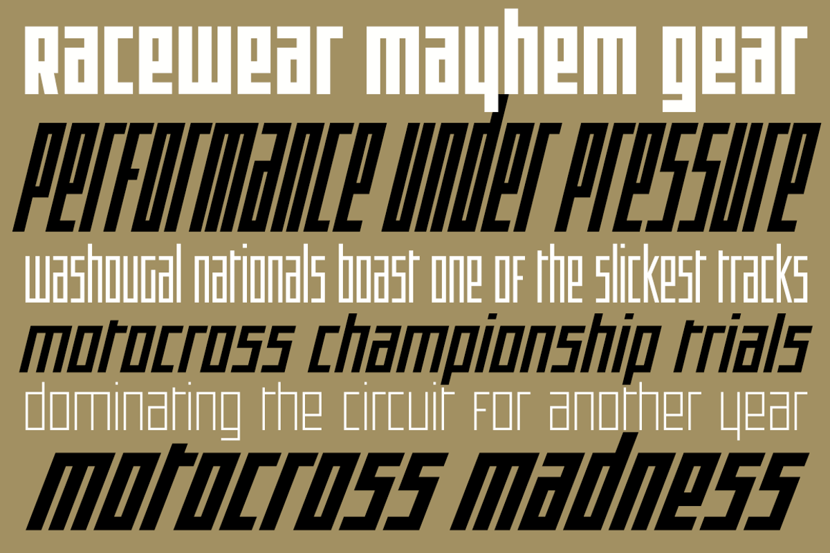 Offroad Collection, a Sans Serif Font by GRYPE (Photo 5 of 6)