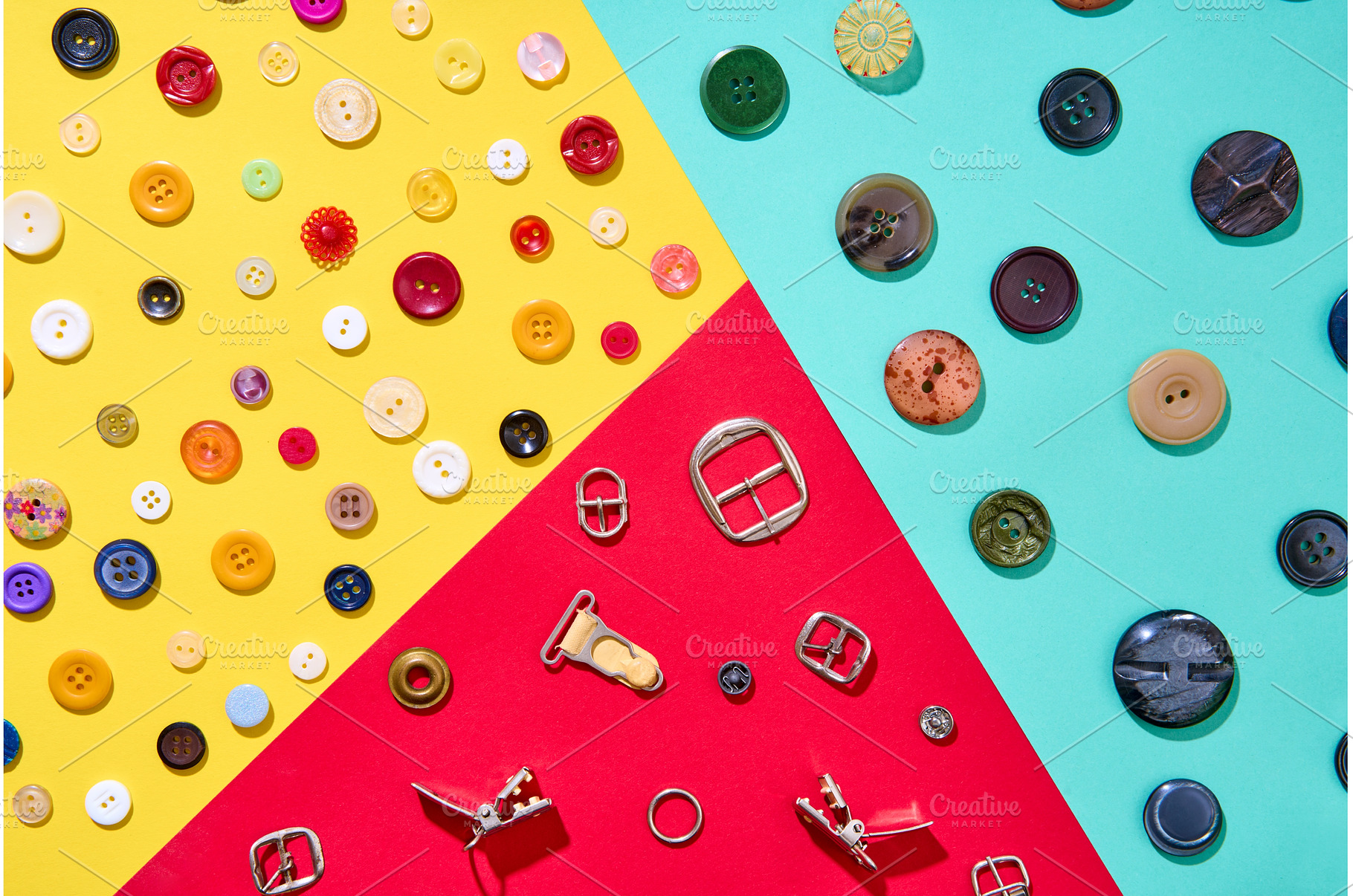 Colorful sewing accessories, an Abstract Photo by Gladkov photography