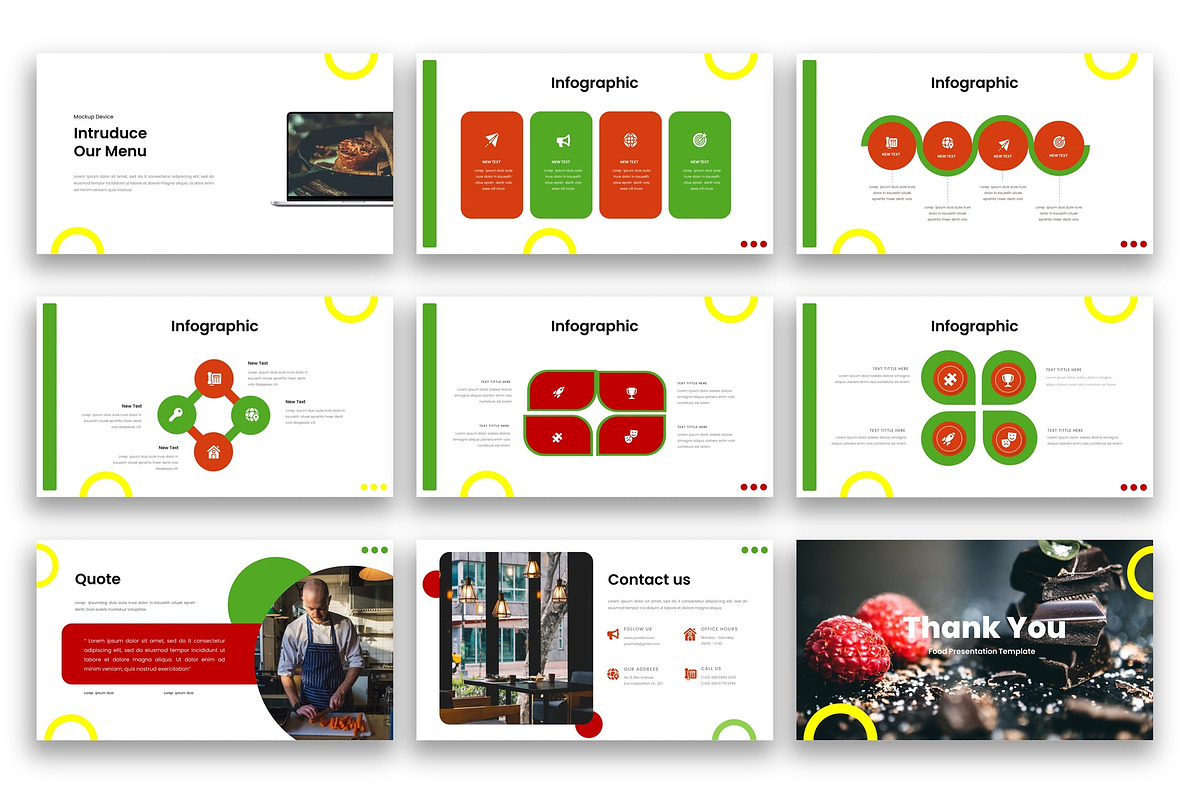 Coryo – Food Google Slide Template, a Presentation Template by kreatifreya (Photo 5 of 5)