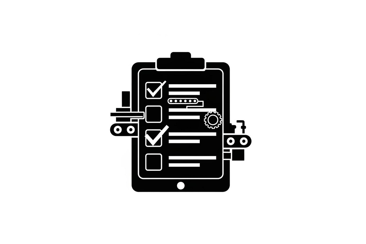 Factory Quality Checklist Silhouette, a Graphic by hafijul (Photo 12 of 14)