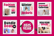 Winter Fashion Social Media, a Social Media Template by ContestDesign (Thumbnail 1 of 3)