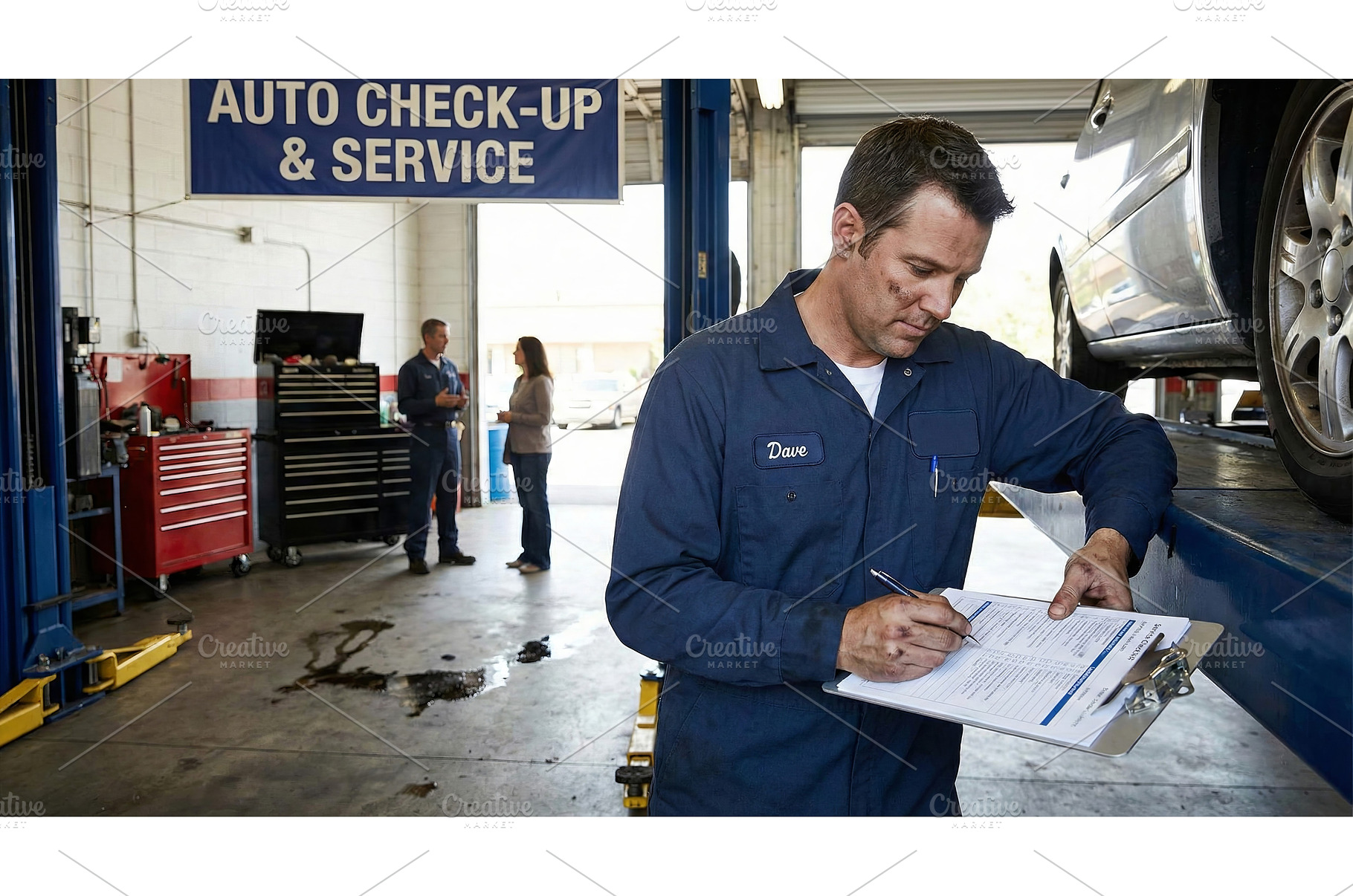 Worker Checks Car, an Industrial Photo by CREATIVEDEF