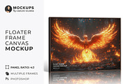 Standing Floater Frame Mockup R-4x3, a Merchandise Mockup by Mockups by Carlos Viloria (Thumbnail 1 of 6)