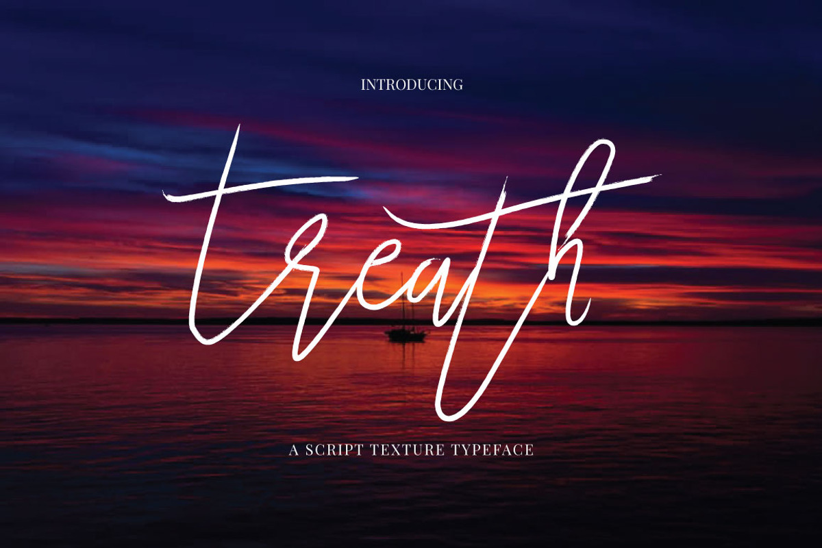 Treath Typeface, a Script Font by Face Lab (Photo 1 of 5)