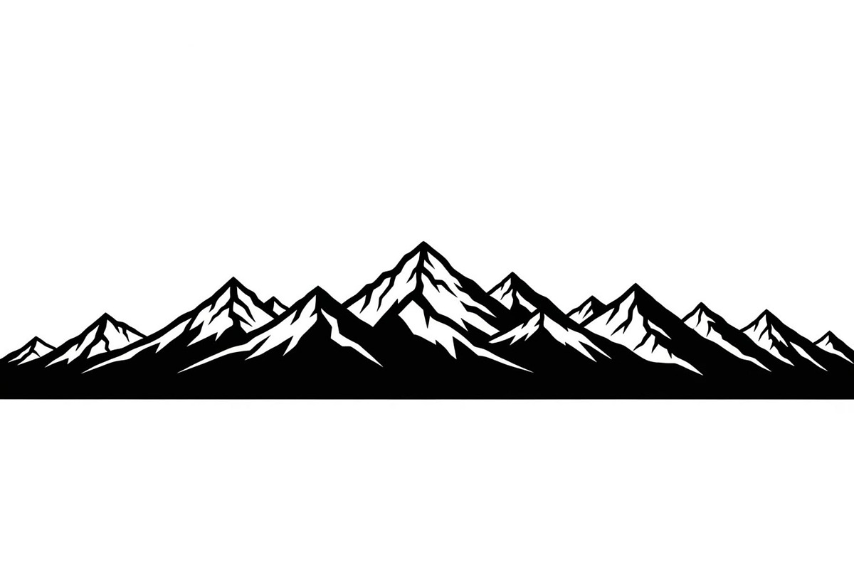 Endless Mountain Horizons Silhouette, a Graphic by musafir_fashion (Photo 5 of 14)