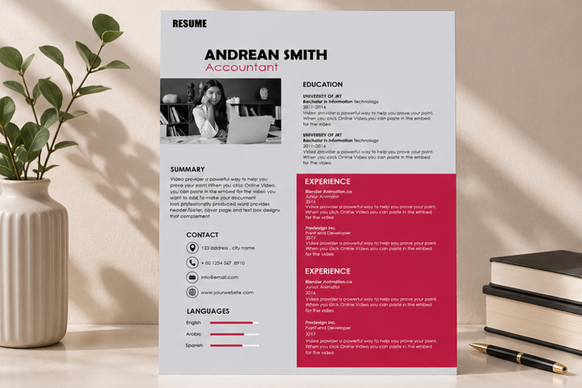 MODERN RESUME TEMPLATE (R11), a Resume Template by dulchaer29 (Photo 2 of 4)
