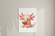 11 Axolotl Clipart, an Animal Illustration by Pati Charm Studio (Thumbnail 7 of 8)