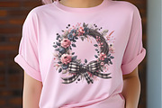 Black and Pink Gingham Summer Clipar, a Seasonal Illustration by RobertsArt (Thumbnail 5 of 7)