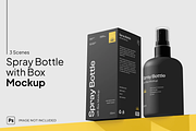Spray Bottle Mockup Set, a Household Mockup by graphicsauce (Thumbnail 1 of 4)