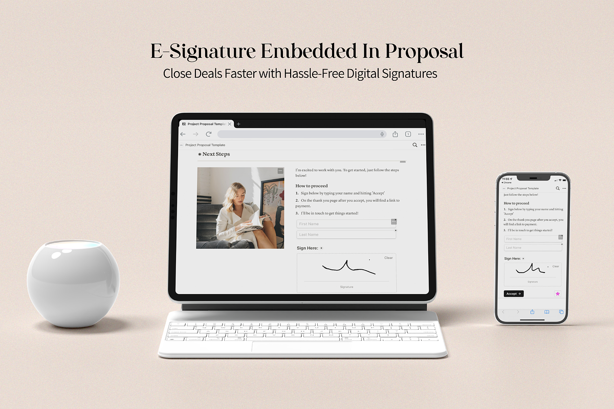 Notion Project Proposal Template, a Marketing Template by Amado Brand Design Studio (Photo 3 of 5)